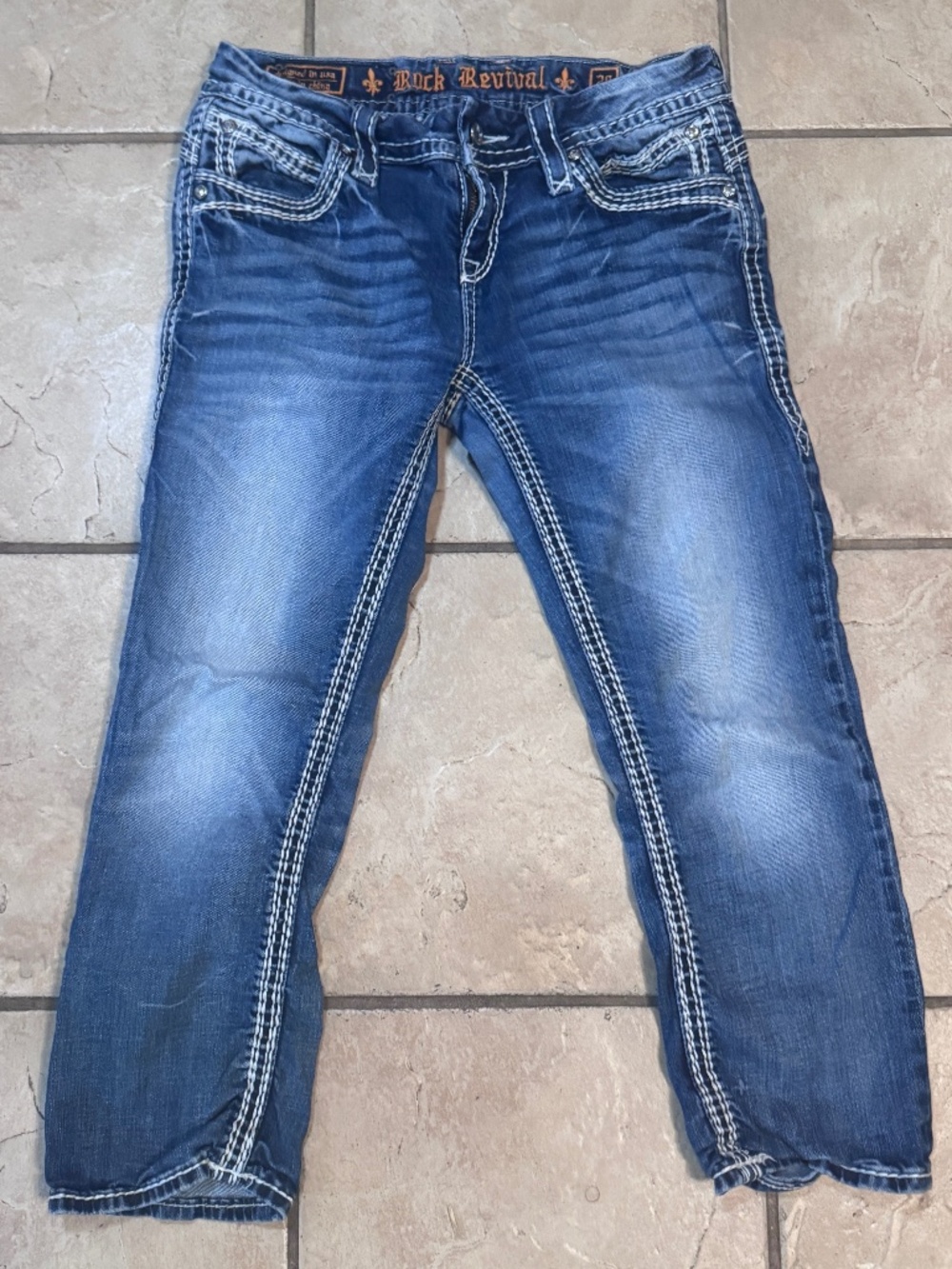 Rock Revival Size 28 Becky Easy Capri Women's Denim Jeans